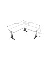 MX-026203E ESCRITORIO 160x160x75H