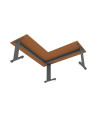 MX-026203E ESCRITORIO 160x160x75H