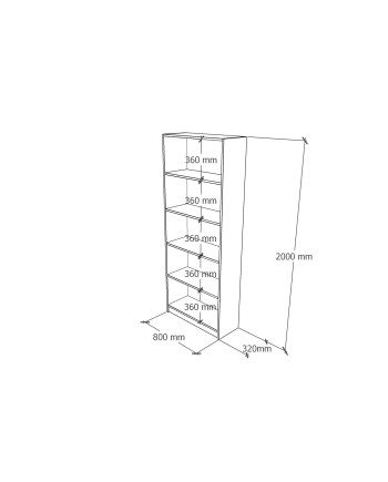 MX-272721E ESTANTE  80x32x200H