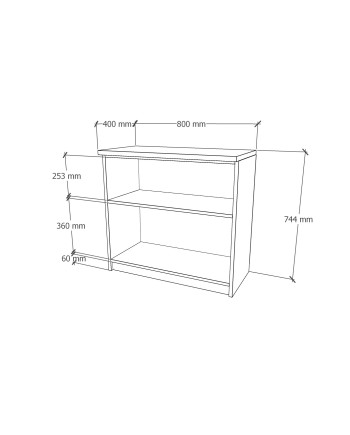 MX-902603   80x40x75H GABINETE BASE