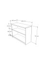 MX-802185   100x40x75H GABINETE BASE