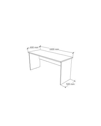 MX-735635E ESCRITORIO 160x60x75H